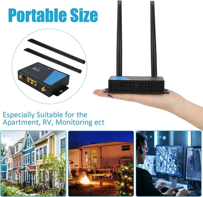 Small Size 4G LTE Industrial Router with 2 X External Antenna for Mac OS
