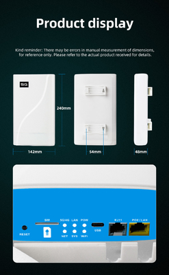 Tuoshi Factory LTE 5G CPE For Advanced Wireless Standard Outdoor Wifi6
